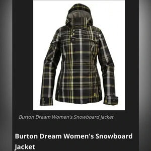 Burton Women’s Dream Snowboard/Ski Jacket Thermacore Insulation Size Medium